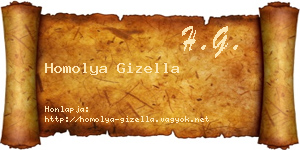 Homolya Gizella névjegykártya